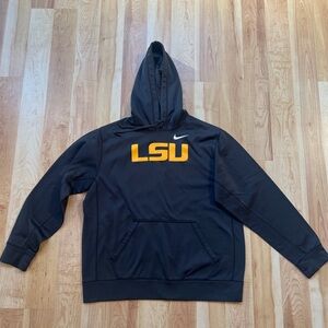 Nike Charcoal Grey LSU College Hoodie Sweatshirt Large